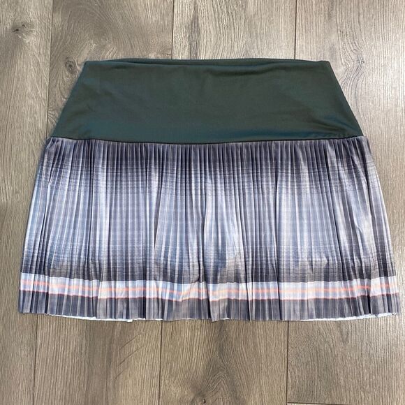 K-Swiss 16” Ombré Accordion Pleated High Waist Ball Pocket Tennis Skirt Size‎ XL - Picture 1 of 12